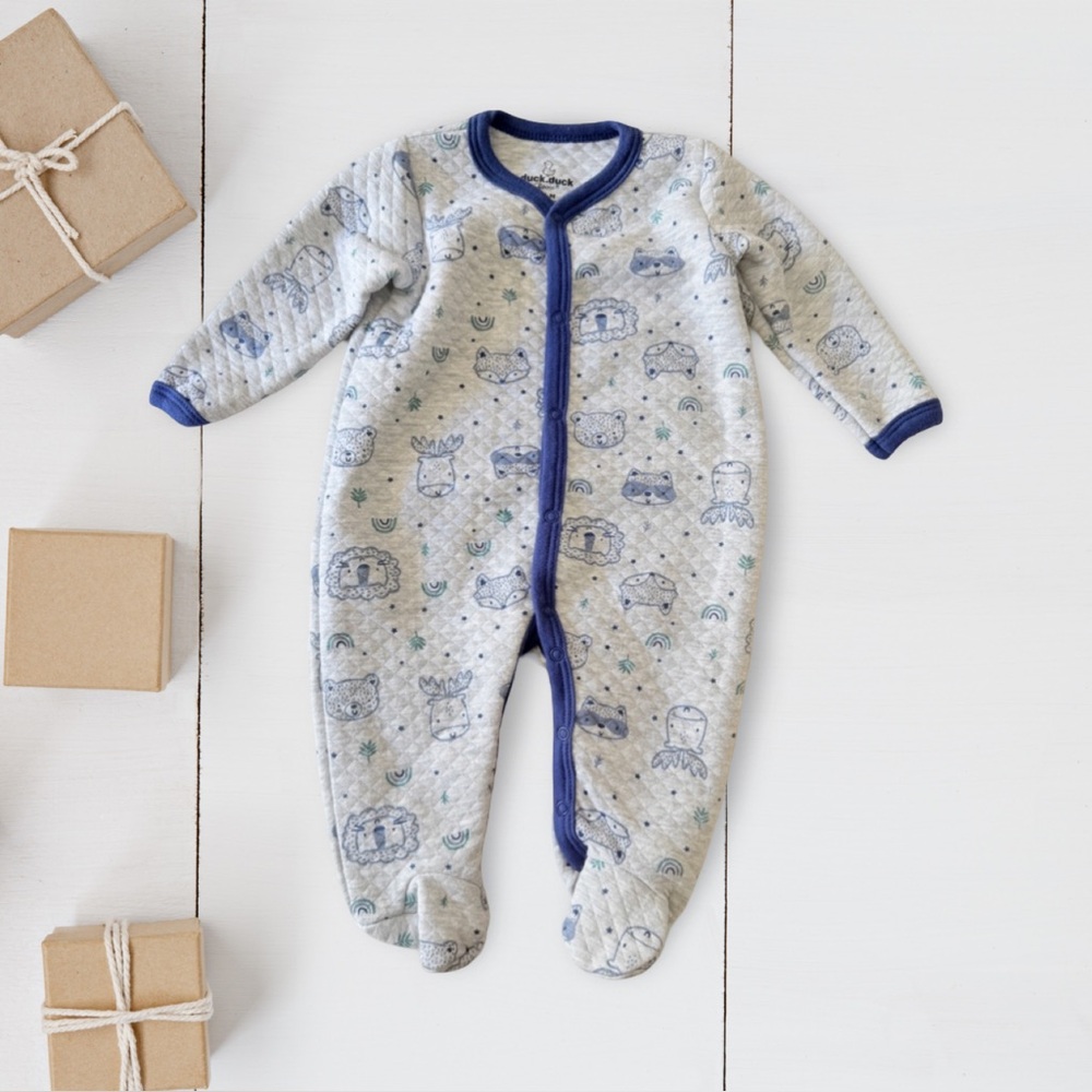 Duck.Duck Goose Quilted Onesie NWOT